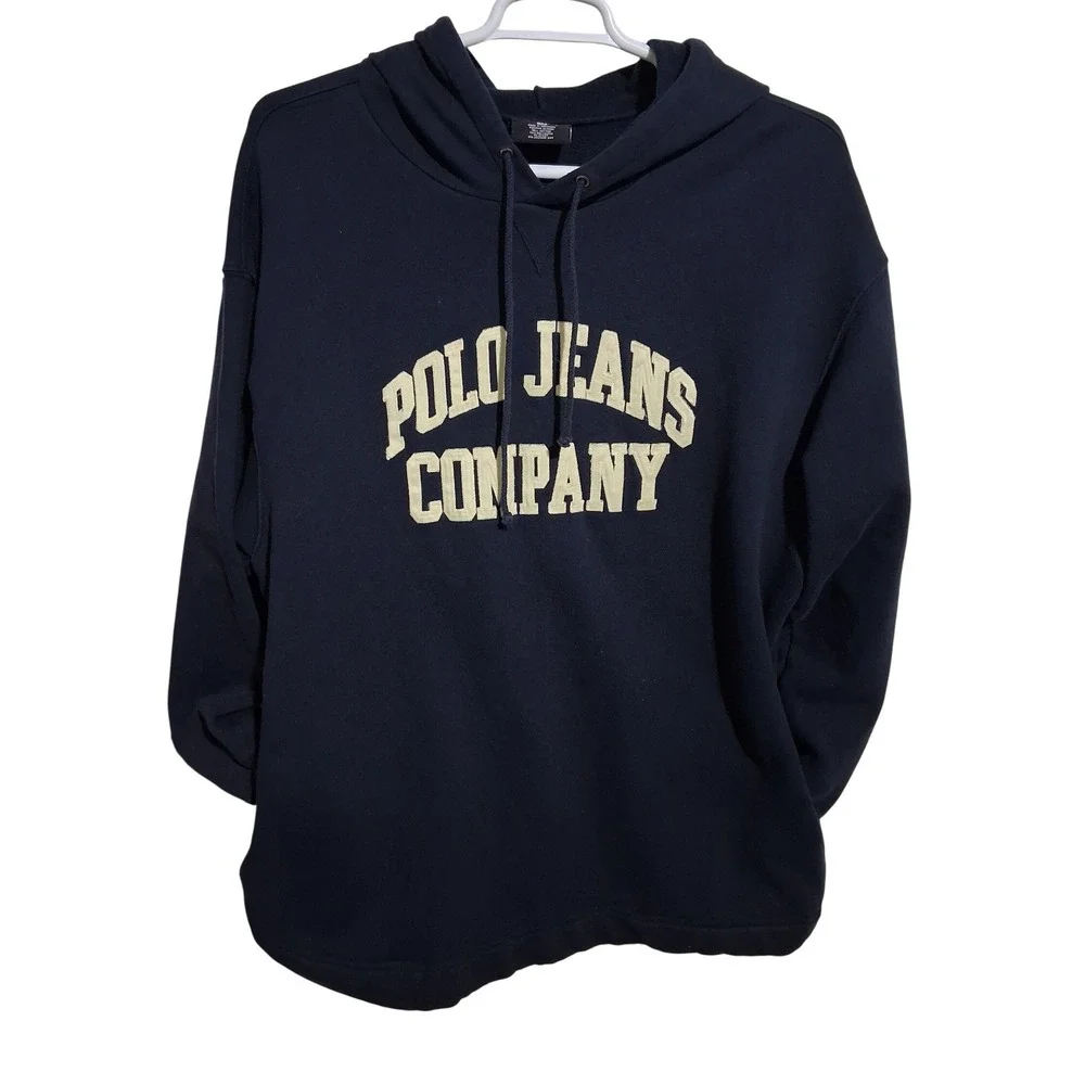 Vintage Y2k Polo Jeans Ralph Lauren Grungecore Preppy Varsity‎ Hoodie Sweatshirt